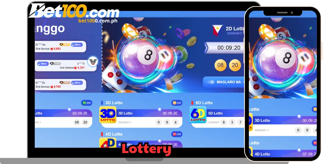 Lottery Online - Bet100 Lottery : Best International Lottery Games & Big Jackpots 2 interface Lottery